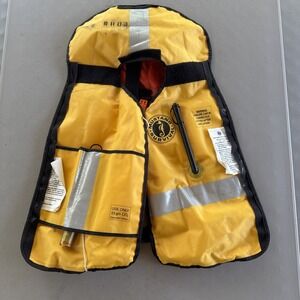 Mustang Survival MD3031 Inflatable Life Jacket Adult Type V PFD Yellow Red